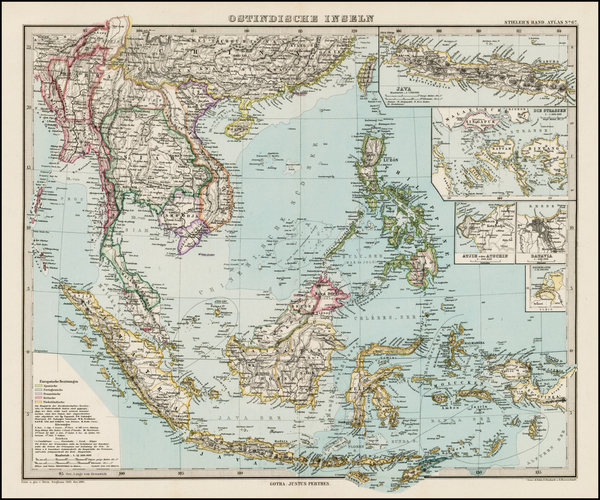 44-Southeast Asia and Philippines Map By Adolf Stieler