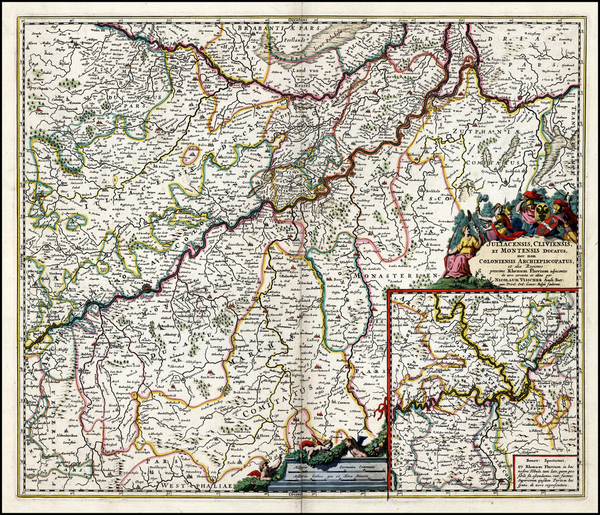 33-Mitteldeutschland Map By Nicolaes Visscher I