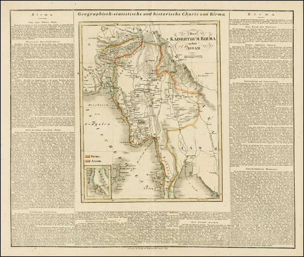 79-India and Southeast Asia Map By Carl Ferdinand Weiland