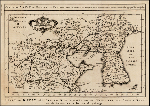 1-China and Korea Map By J.V. Schley