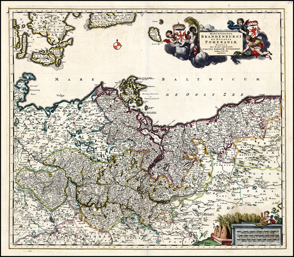 83-Norddeutschland Map By Frederick De Wit