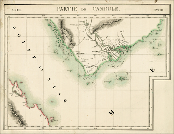 37-Southeast Asia Map By Philippe Marie Vandermaelen