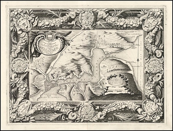 2-Europe, Turkey, Asia and Turkey & Asia Minor Map By Vincenzo Maria Coronelli