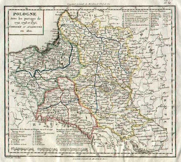 83-Europe, Poland, Baltic Countries and Germany Map By Pierre Antoine Tardieu