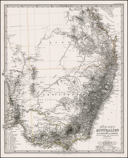 7-Australia Map By Adolf Stieler