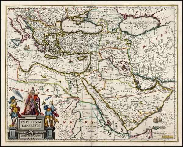 66-Turkey, Mediterranean, Middle East, Turkey & Asia Minor and Balearic Islands Map By Jan Jan