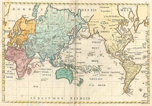 41-World and World Map By J.G. Sturm