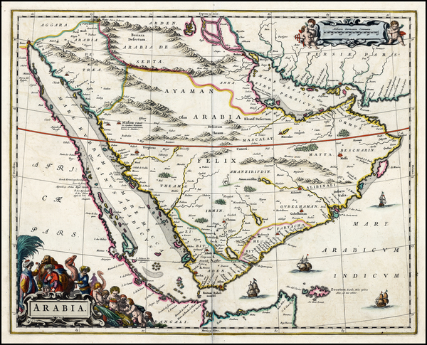 7-Middle East Map By Johannes Blaeu