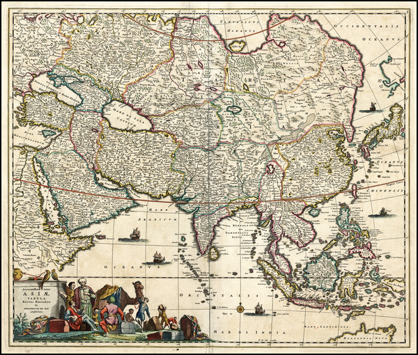 80-Asia and Asia Map By Frederick De Wit