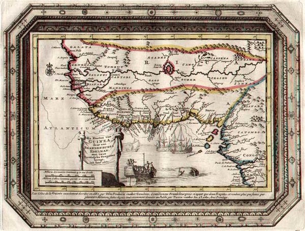 9-Africa and West Africa Map By Pieter van der Aa