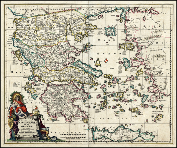 6-Greece Map By Nicolaes Visscher I