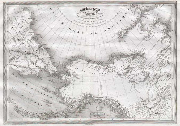 10-Alaska, Asia, Russia in Asia and Canada Map By Charles V. Monin