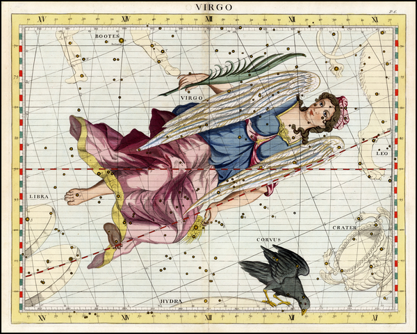 51-Celestial Maps and Curiosities Map By John Flamsteed