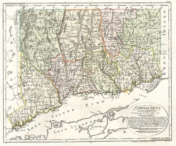 3-New England Map By Daniel Friedrich Sotzmann