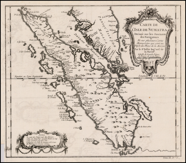 80-Southeast Asia Map By Jacques Nicolas Bellin