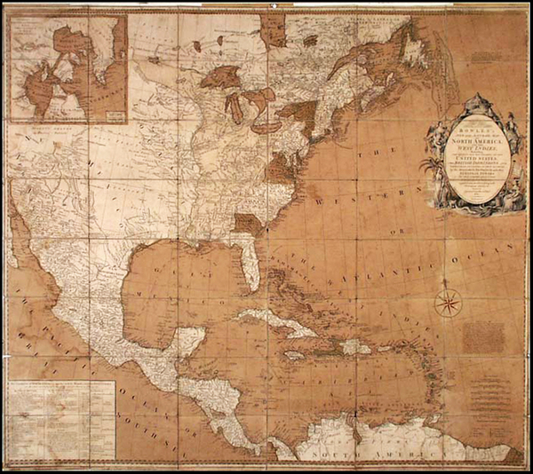 91-United States, New England and North America Map By Carington Bowles