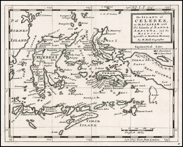 79-Southeast Asia and Other Islands Map By Herman Moll