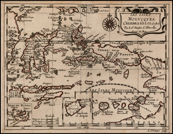 24-Southeast Asia and Other Islands Map By Nicolas Sanson