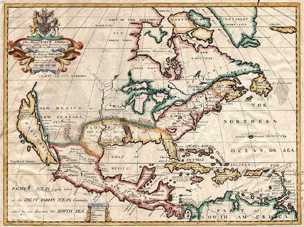 11-North America and California Map By Edward Wells