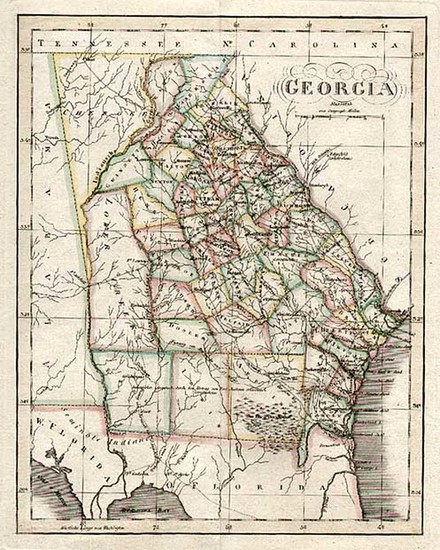 77-Southeast Map By Carl Ferdinand Weiland