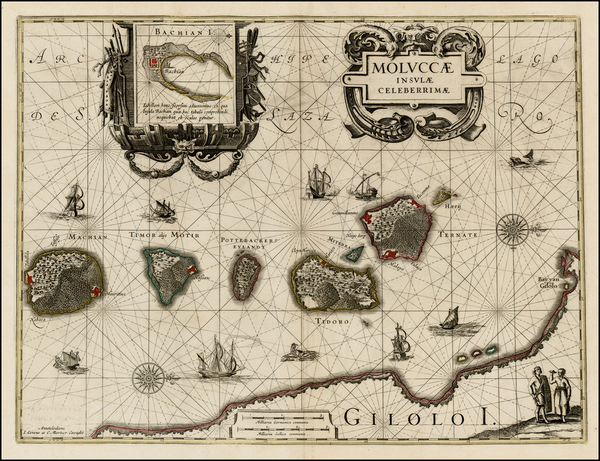 19-Southeast Asia and Other Islands Map By Willem Janszoon Blaeu / Covens & Mortier