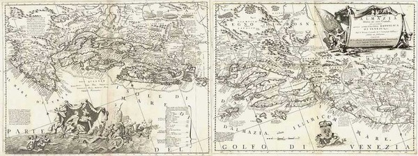 40-Europe, Balkans and Balearic Islands Map By Vincenzo Maria Coronelli