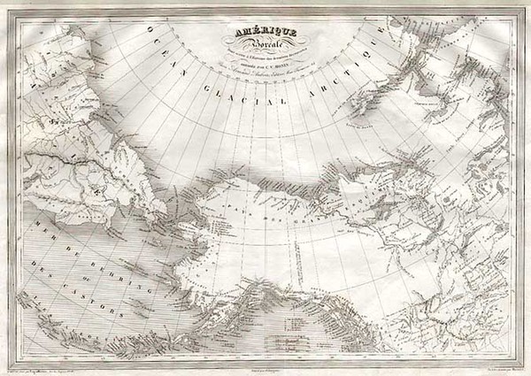 44-Alaska, Asia, Russia in Asia and Canada Map By Charles V. Monin