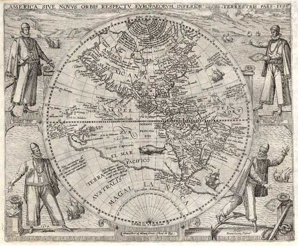 7-World, World, Western Hemisphere, Southern Hemisphere, South America and America Map By Theodor