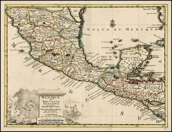 51-Mexico and Central America Map By Covens & Mortier