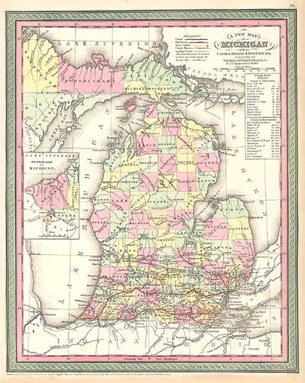 39-Midwest Map By Thomas, Cowperthwait & Co.