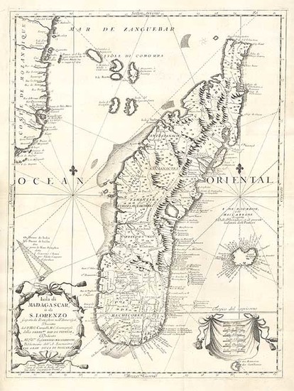 64-Africa, South Africa and East Africa Map By Vincenzo Maria Coronelli