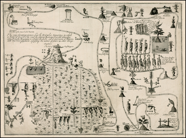 1-Mexico Map By Giovanni Francesco Gemelli Careri