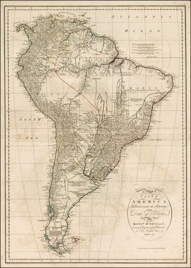 64-South America Map By J. Harrison