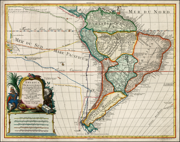 23-South America Map By Gustav Conrad Lotter