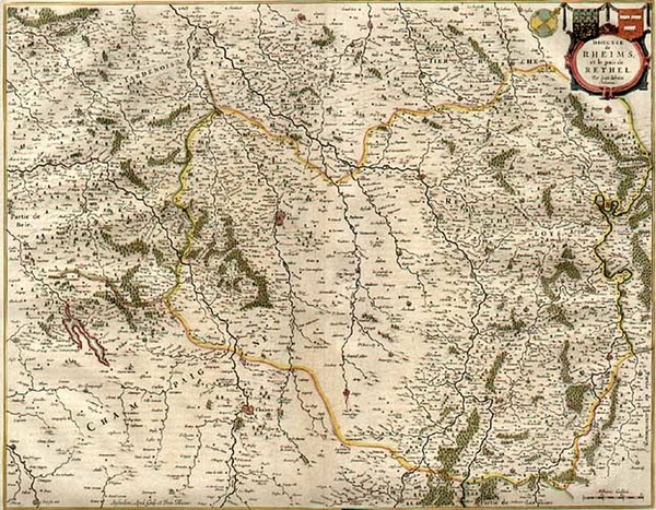 81-Europe and France Map By Willem Janszoon Blaeu