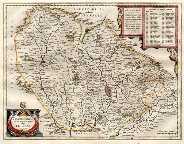 65-Europe and France Map By Willem Janszoon Blaeu