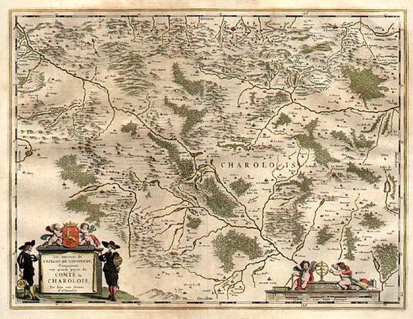 99-Europe and France Map By Willem Janszoon Blaeu