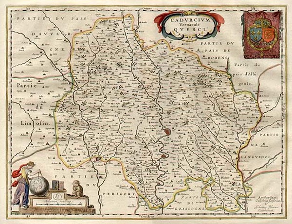 46-Europe and France Map By Willem Janszoon Blaeu