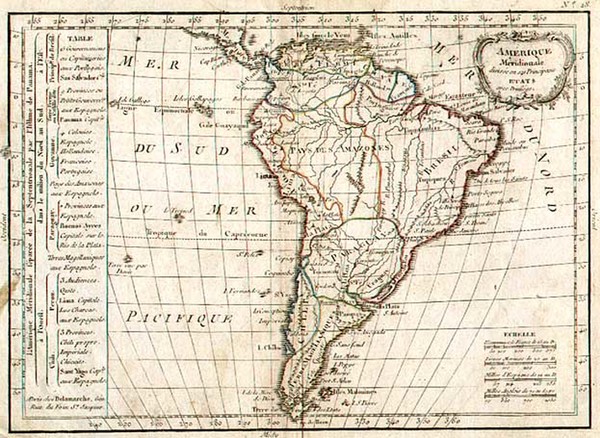 17-South America Map By De La Marche