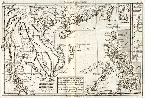 54-Asia, China, Southeast Asia and Philippines Map By Rigobert Bonne