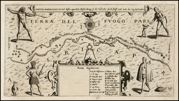 31-South America Map By Theodor De Bry