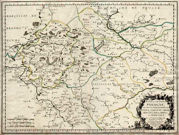 8-Europe, Poland and Baltic Countries Map By Nicolas Sanson