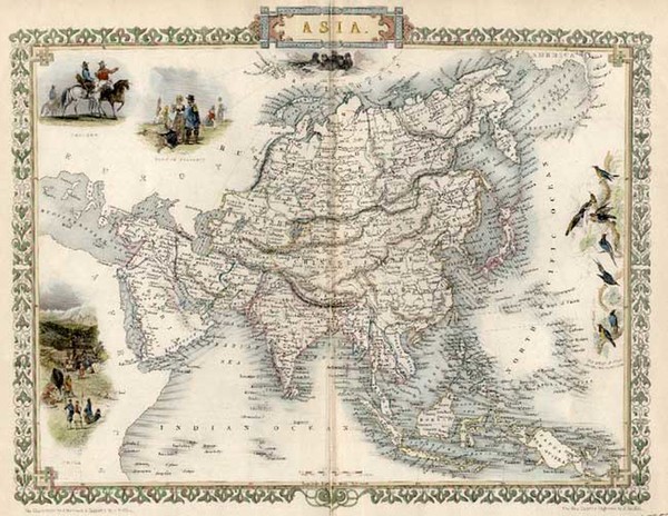 9-Asia and Asia Map By John Tallis