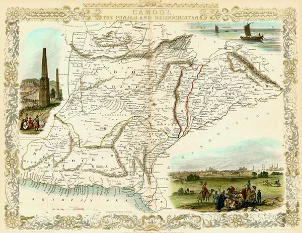 15-Asia, India, Central Asia & Caucasus and Middle East Map By John Tallis