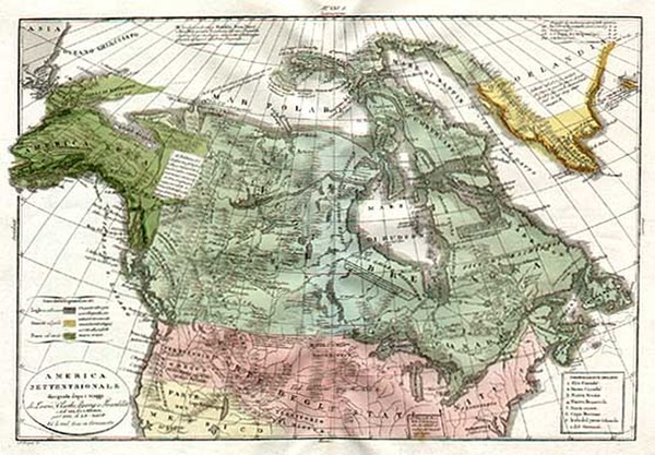 91-Alaska and Canada Map By Le Sage