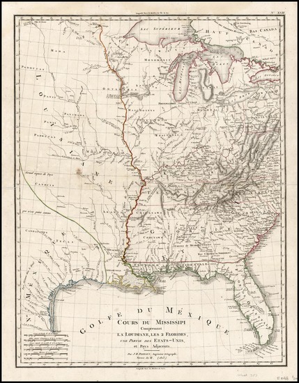 11-South, Texas, Midwest and Plains Map By Jean Baptiste Poirson