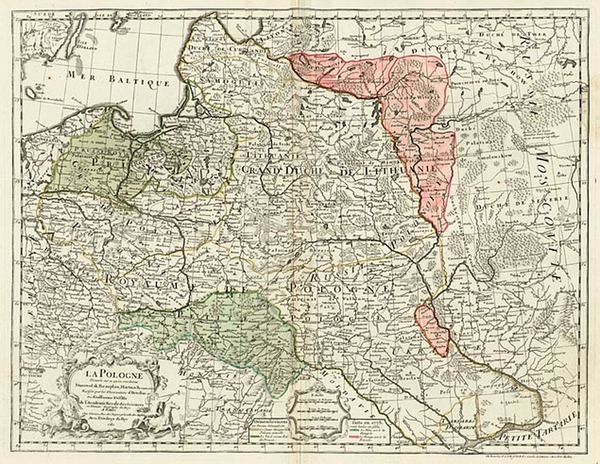 5-Europe, Poland, Russia, Baltic Countries and Germany Map By Philippe Buache