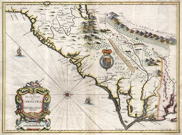 42-Mid-Atlantic, South and Southeast Map By John Speed