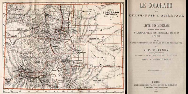 61-Rocky Mountains Map By J.P. Whitney