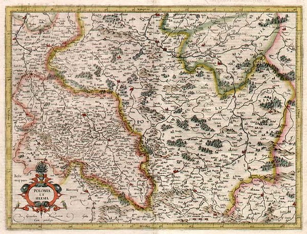 36-Europe and Poland Map By Gerhard Mercator